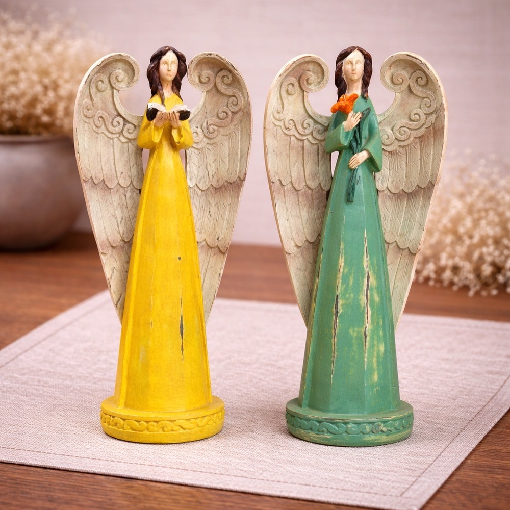 Kirkland Signature Christmas Angels  Holiday Figures Set of 2